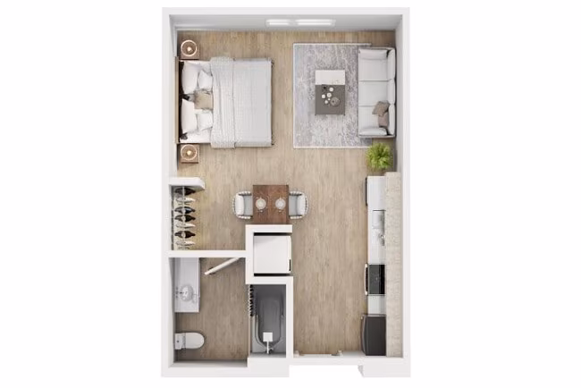 Studio A A603 floor plan
